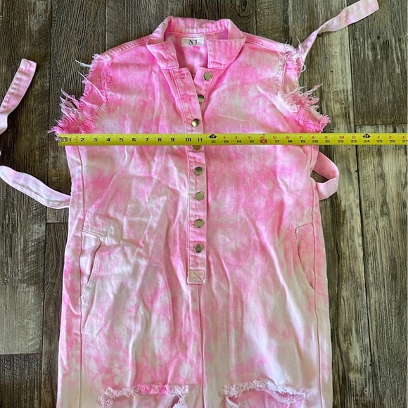 N’ 1 LOS ANGELES ACID VIEWS DENIM JUMPSUIT DISTRESSED DOLLSSKILLS, SMALL - Picture 10 of 15